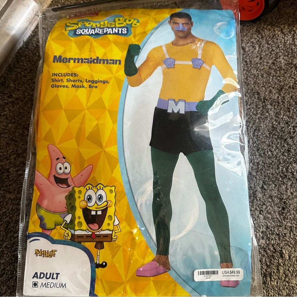 SpongeBob Sqarepants Mermaid Man 
Adult Costume